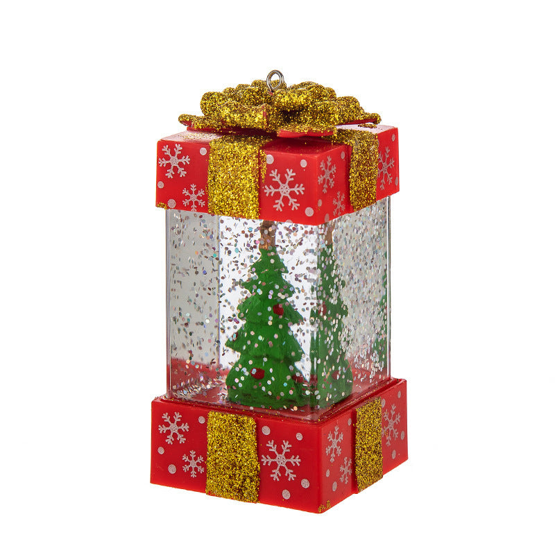Crystal Ball Christmas Gift Box Light Decoration