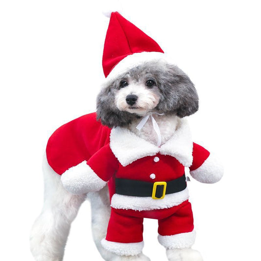 Pet Christmas Standing Costume – Festive Holiday Outfit