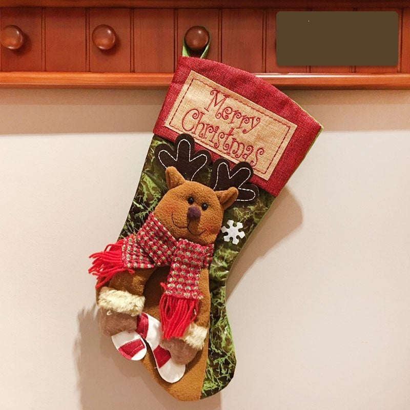 Christmas Stocking Socks – Santa, Snowman & Elk Holiday Decor