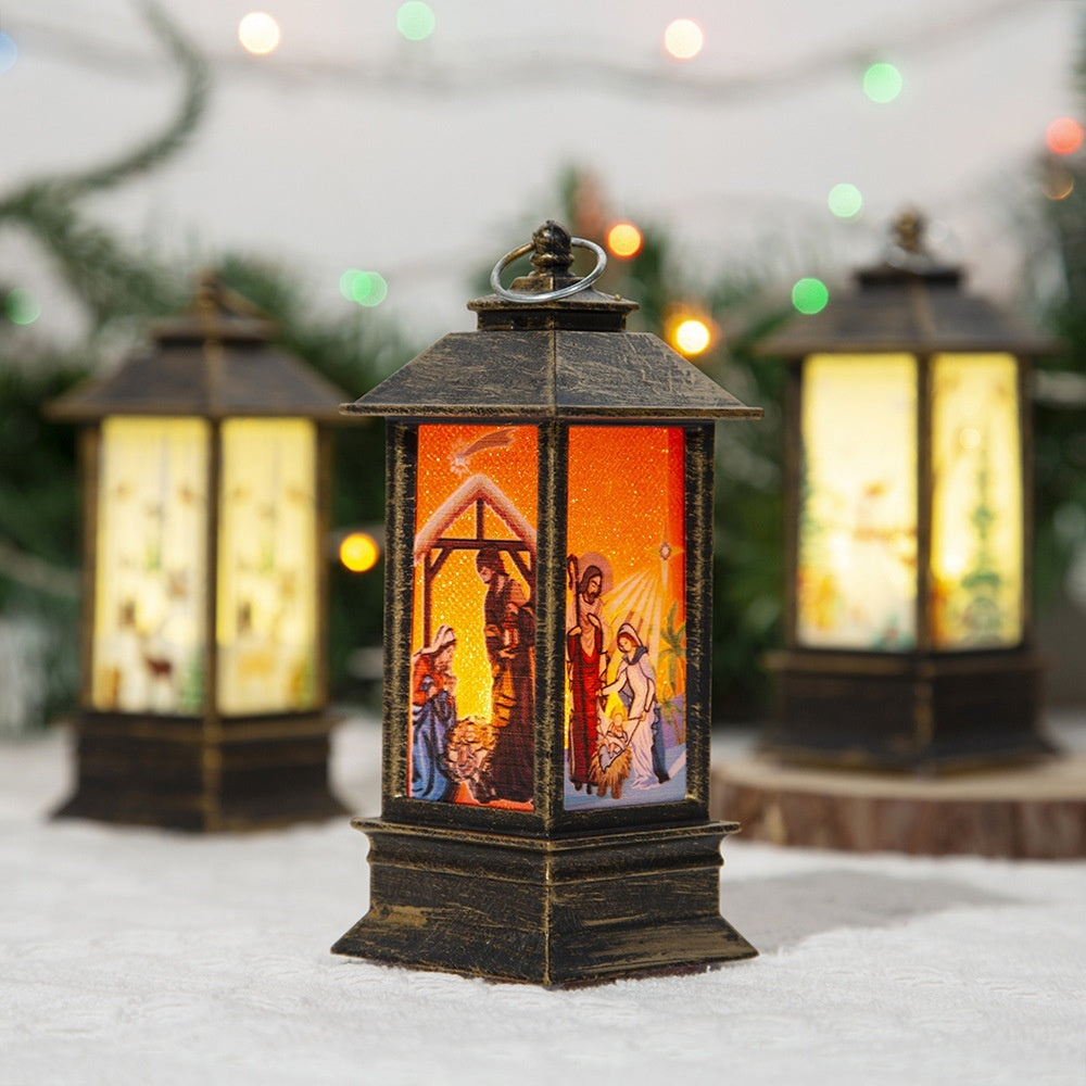 Christmas Santa Claus LED Lantern – Portable Christmas Hanging Light