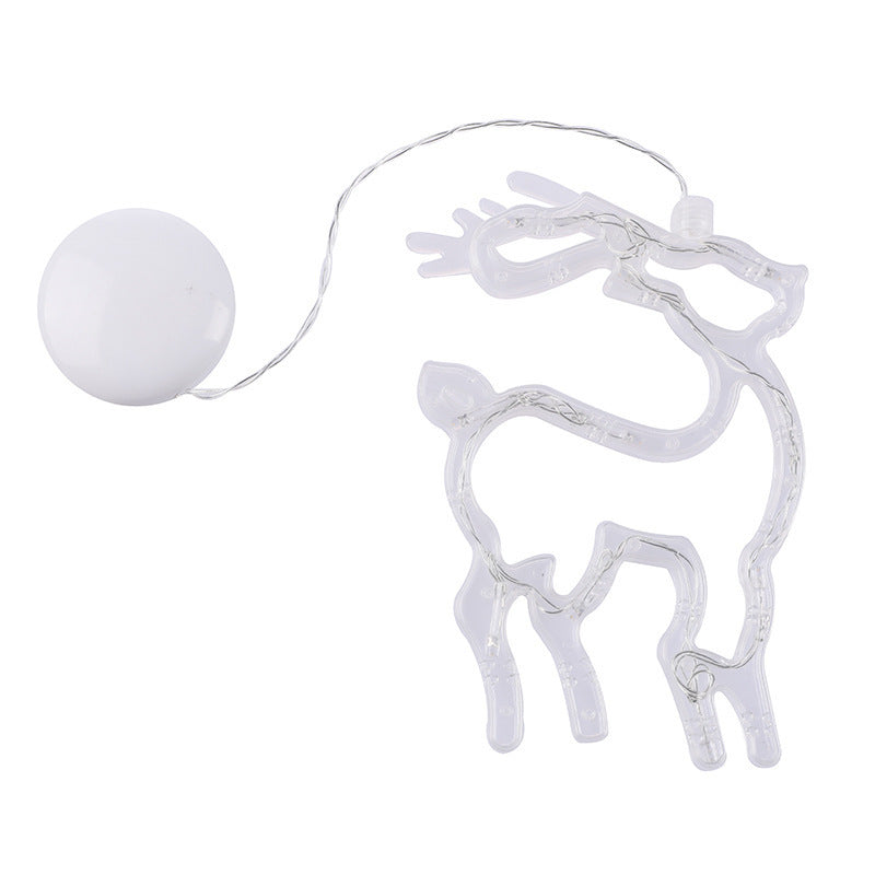 LED Christmas Window Lights – Santa, Elk & Snowman Holiday Decor