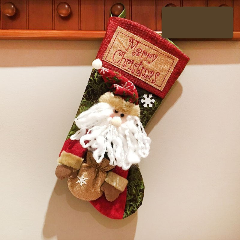 Christmas Stocking Socks – Santa, Snowman & Elk Holiday Decor