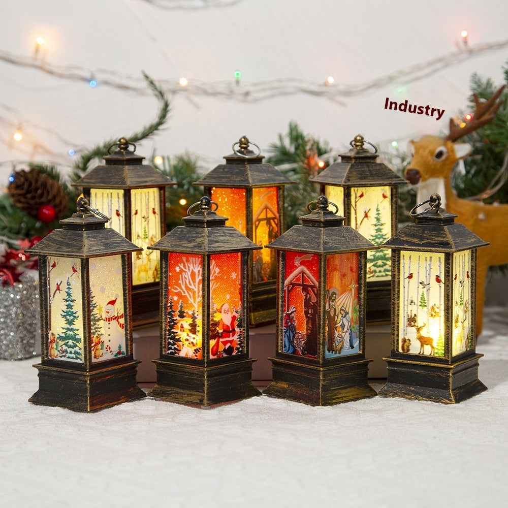 Christmas Santa Claus LED Lantern – Portable Christmas Hanging Light