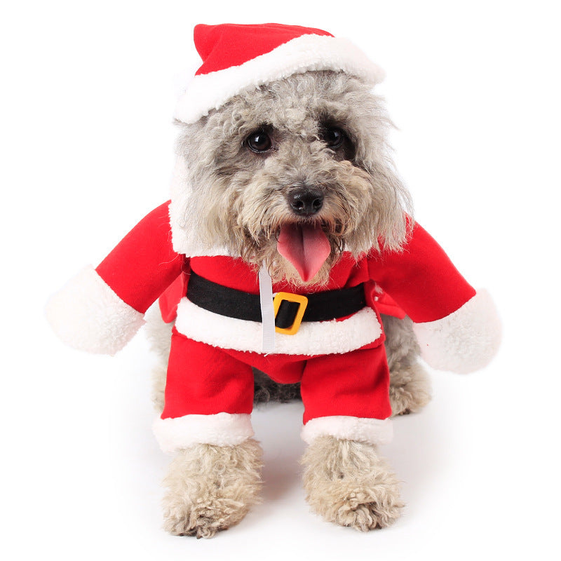 Pet Christmas Standing Costume – Festive Holiday Outfit
