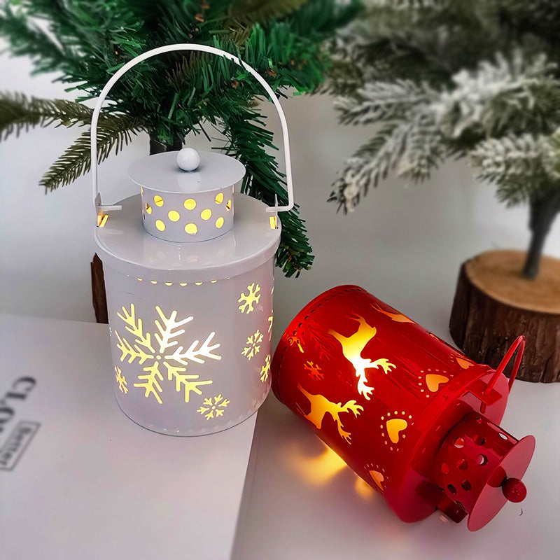 LED Christmas Candle Lantern – Nordic Holiday Decoration