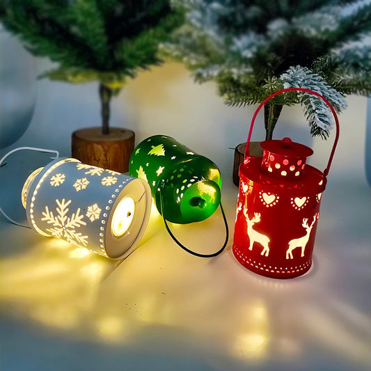 LED Christmas Candle Lantern β Nordic Holiday Decoration