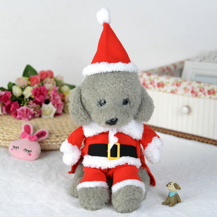 Pet Christmas Standing Costume – Festive Holiday Outfit