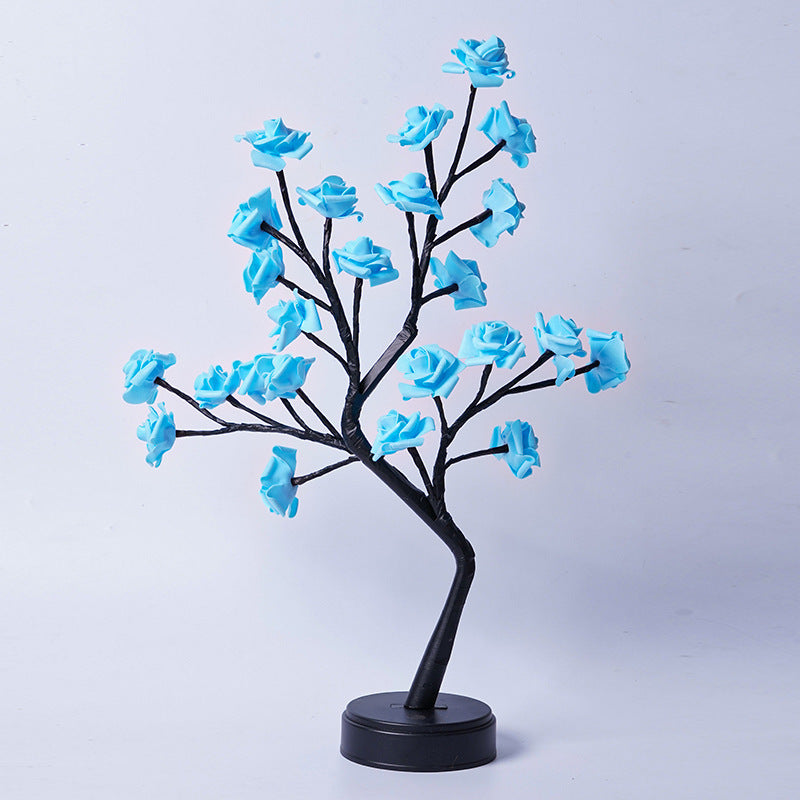Rose Flower Tree Lamp – USB Fairy Light for Home & Holiday Decor