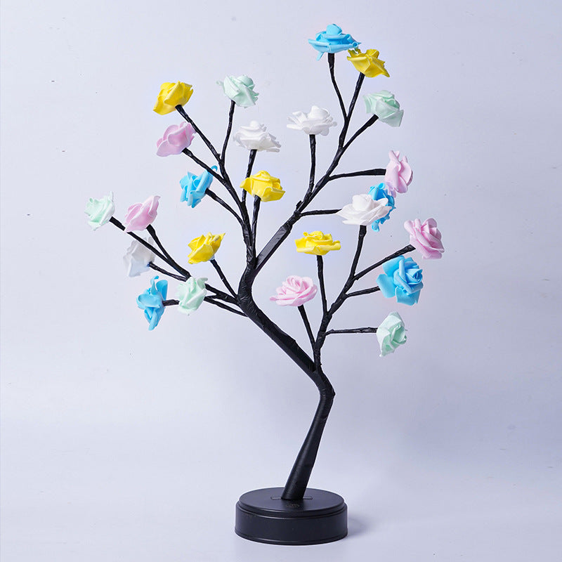 Rose Flower Tree Lamp – USB Fairy Light for Home & Holiday Decor