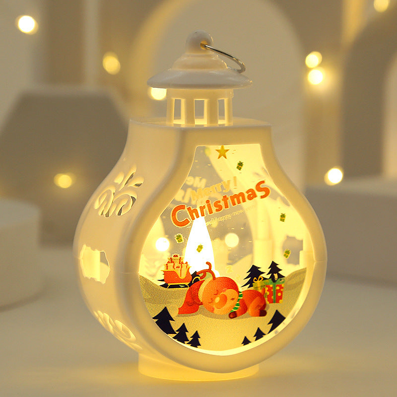 Romantic Christmas Candle Lamp Ornament
