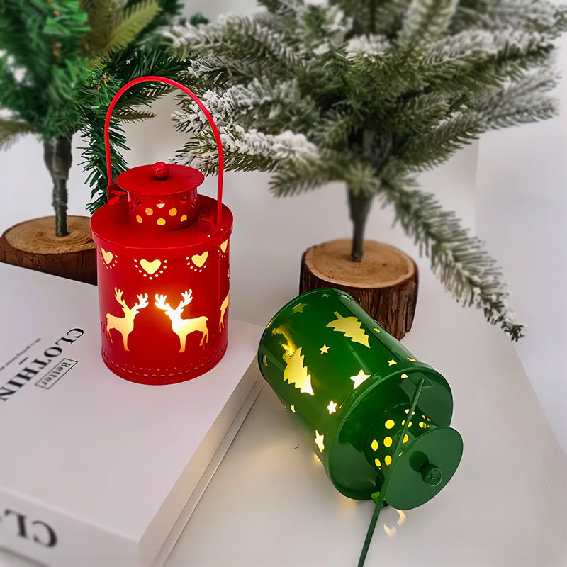 LED Christmas Candle Lantern – Nordic Holiday Decoration