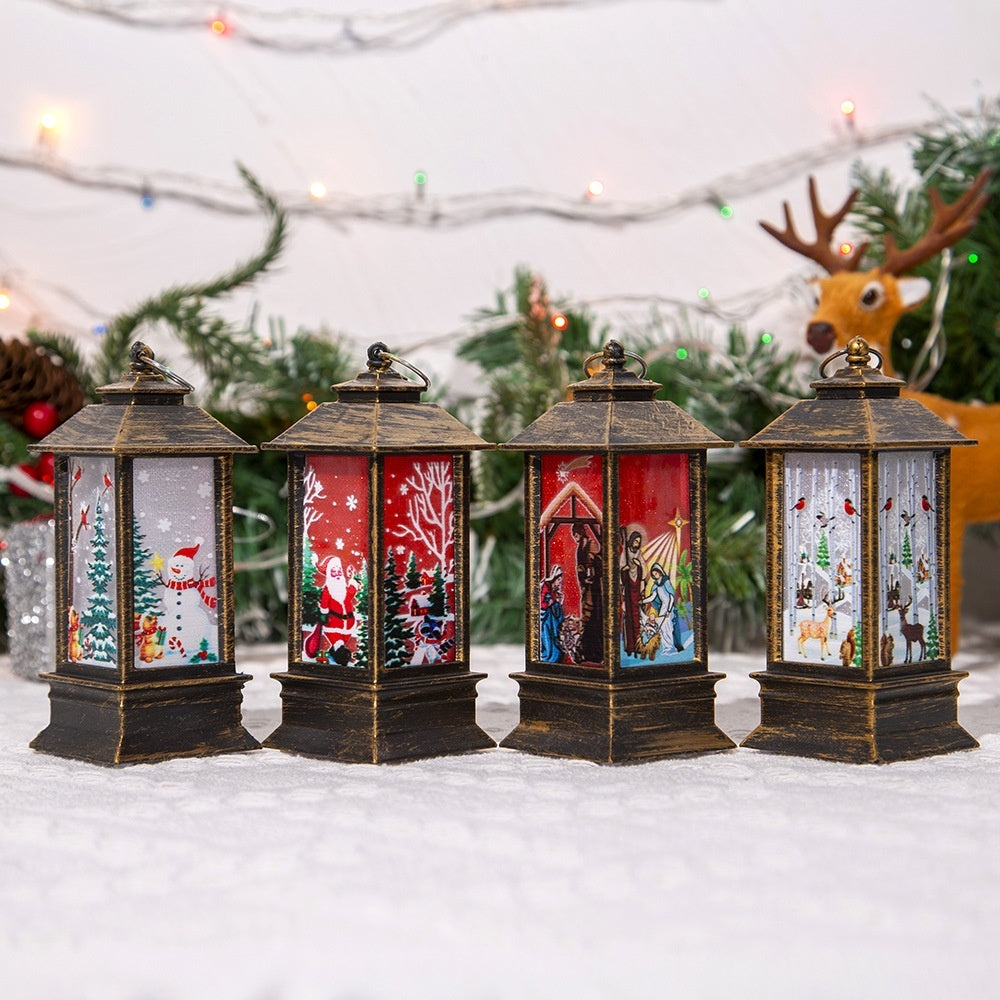 Christmas Santa Claus LED Lantern – Portable Christmas Hanging Light