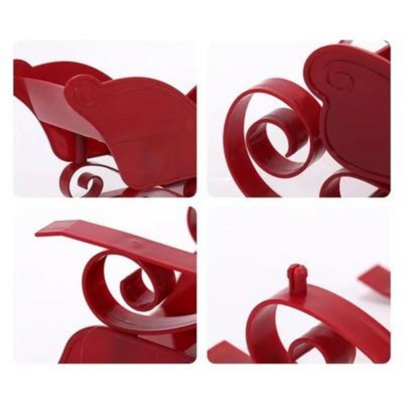 **Red Santa Sleigh – Christmas Fireplace Decoration**