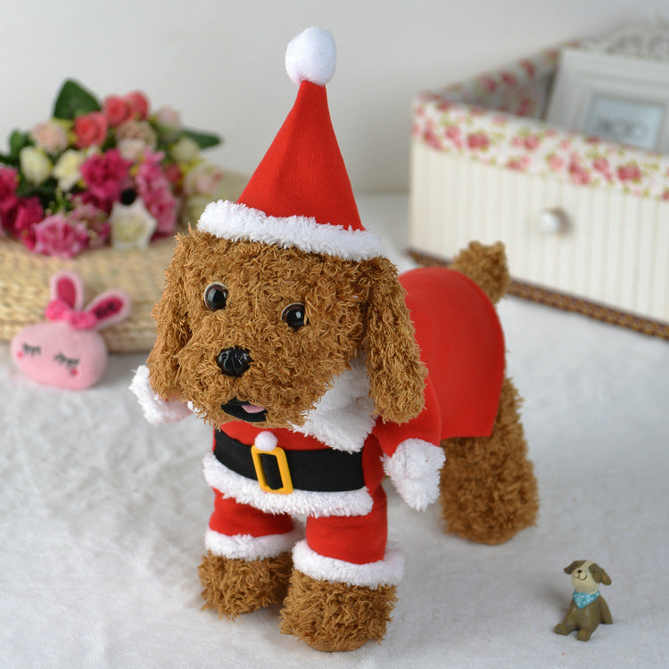 Pet Christmas Standing Costume – Festive Holiday Outfit