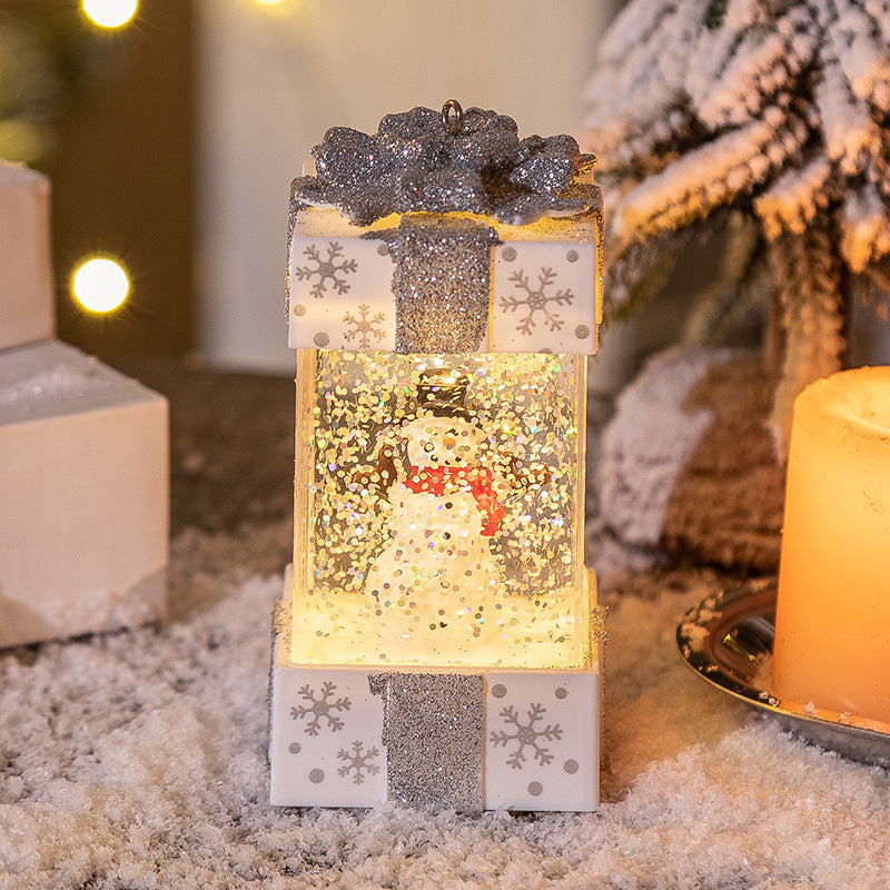 Crystal Ball Christmas Gift Box Light Decoration