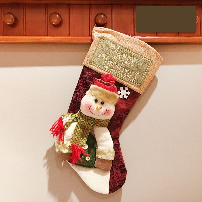 Christmas Stocking Socks – Santa, Snowman & Elk Holiday Decor