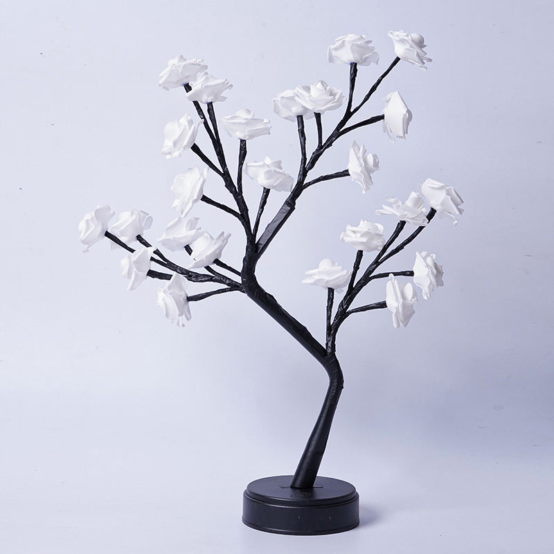 Rose Flower Tree Lamp – USB Fairy Light for Home & Holiday Decor