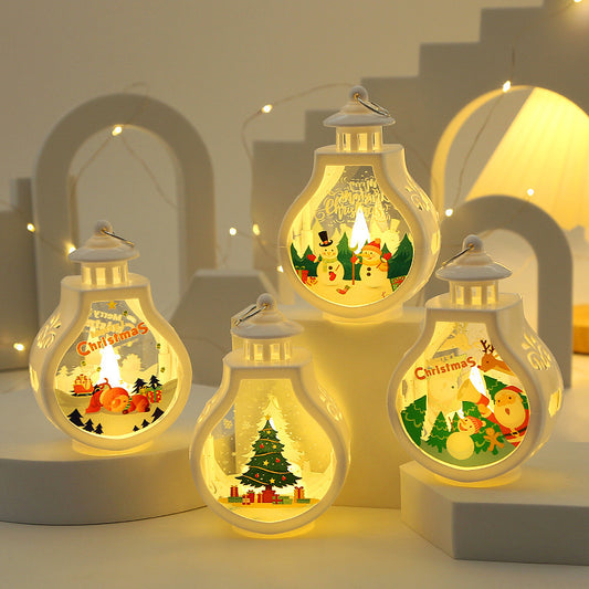 Romantic Christmas Candle Lamp Ornament