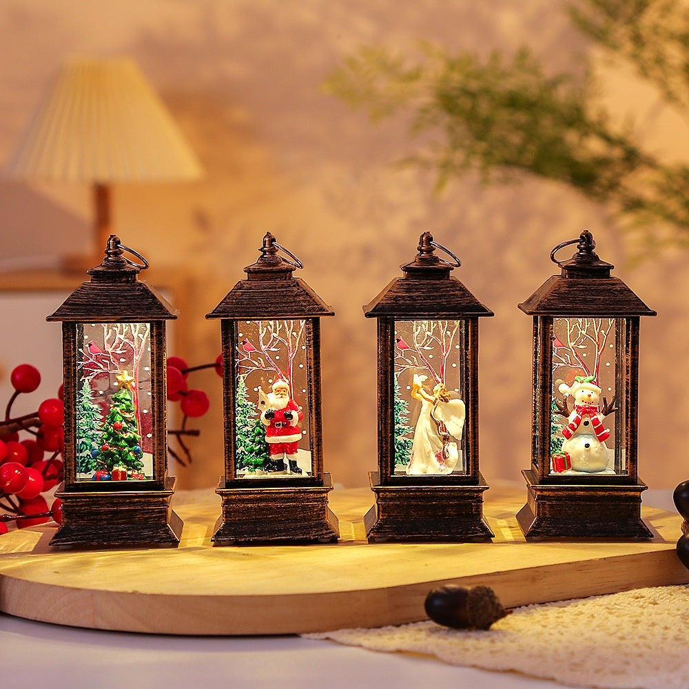 Christmas Santa Claus LED Lantern – Portable Christmas Hanging Light