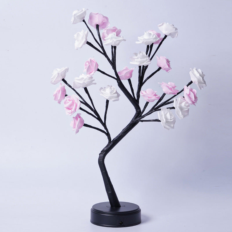 Rose Flower Tree Lamp – USB Fairy Light for Home & Holiday Decor