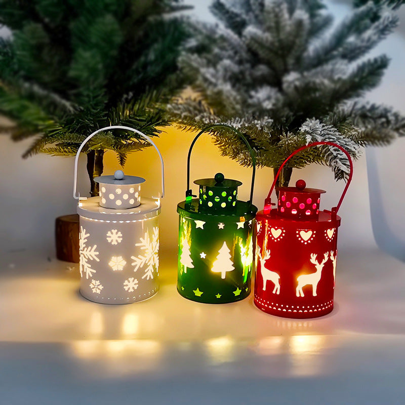 LED Christmas Candle Lantern – Nordic Holiday Decoration