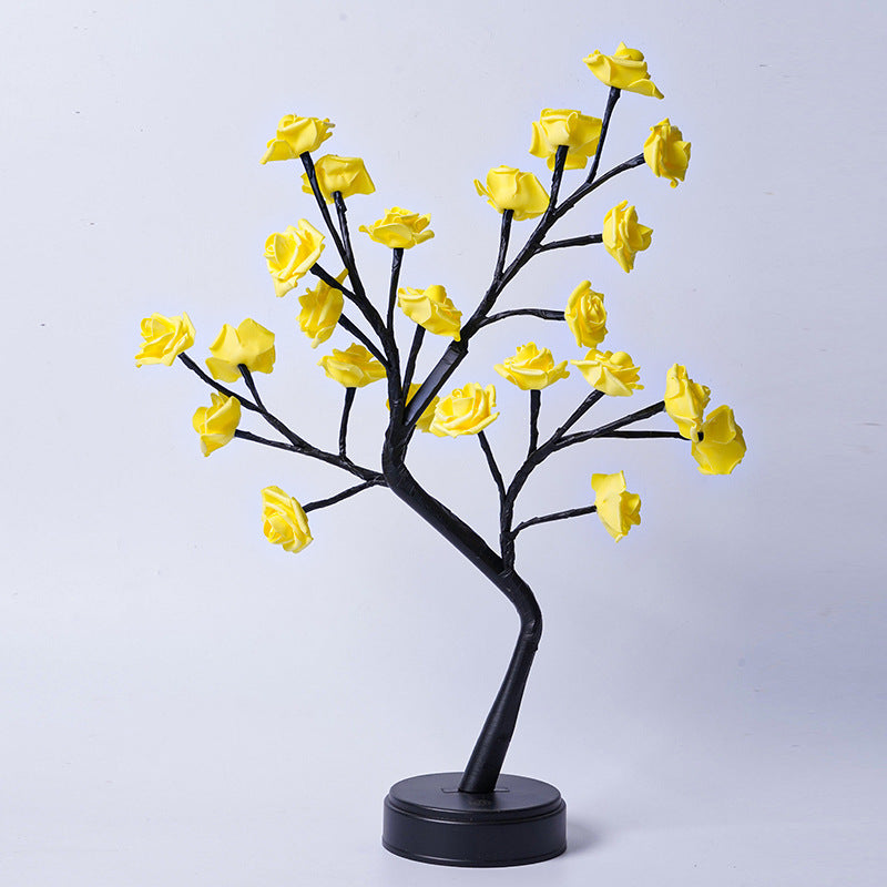 Rose Flower Tree Lamp – USB Fairy Light for Home & Holiday Decor