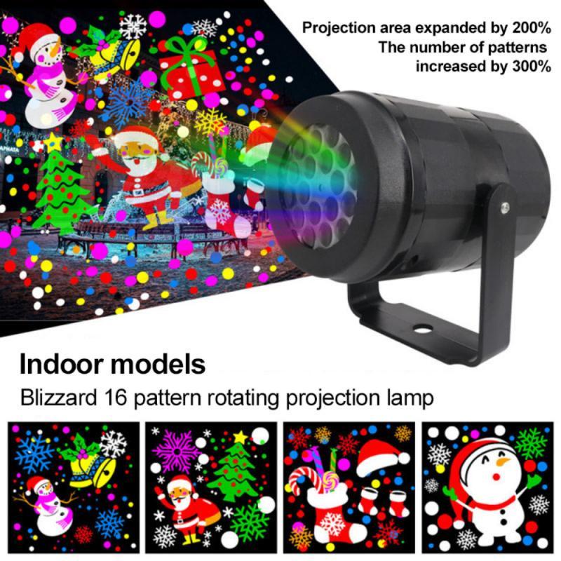 Snowflake Projector Light – LED Rotating Christmas Party Decor