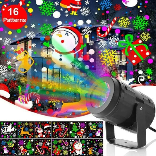 Snowflake Projector Light – LED Rotating Christmas Party Decor