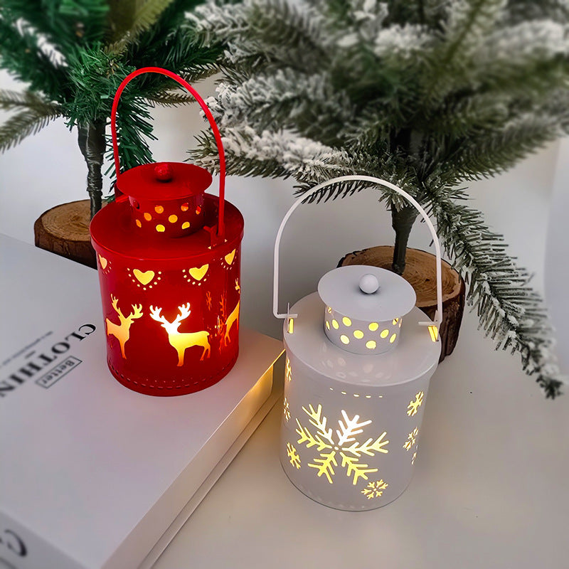LED Christmas Candle Lantern – Nordic Holiday Decoration