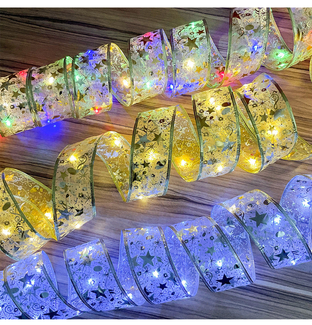 LED Silk Christmas Tree Lights – Festive Holiday Decoration String