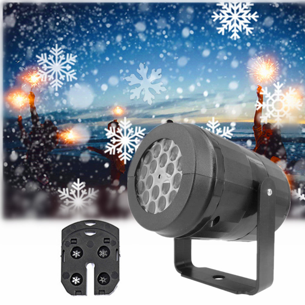 Snowflake Projector Light – LED Rotating Christmas Party Decor