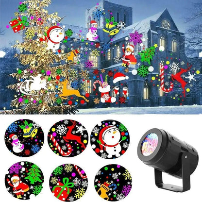 Snowflake Projector Light – LED Rotating Christmas Party Decor