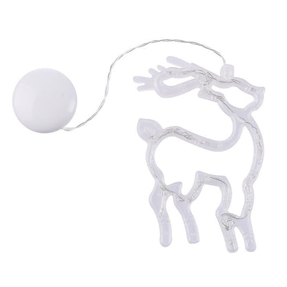 LED Christmas Window Lights – Santa, Elk & Snowman Holiday Decor