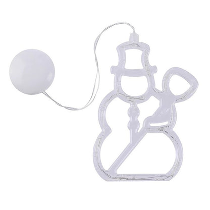 LED Christmas Window Lights – Santa, Elk & Snowman Holiday Decor
