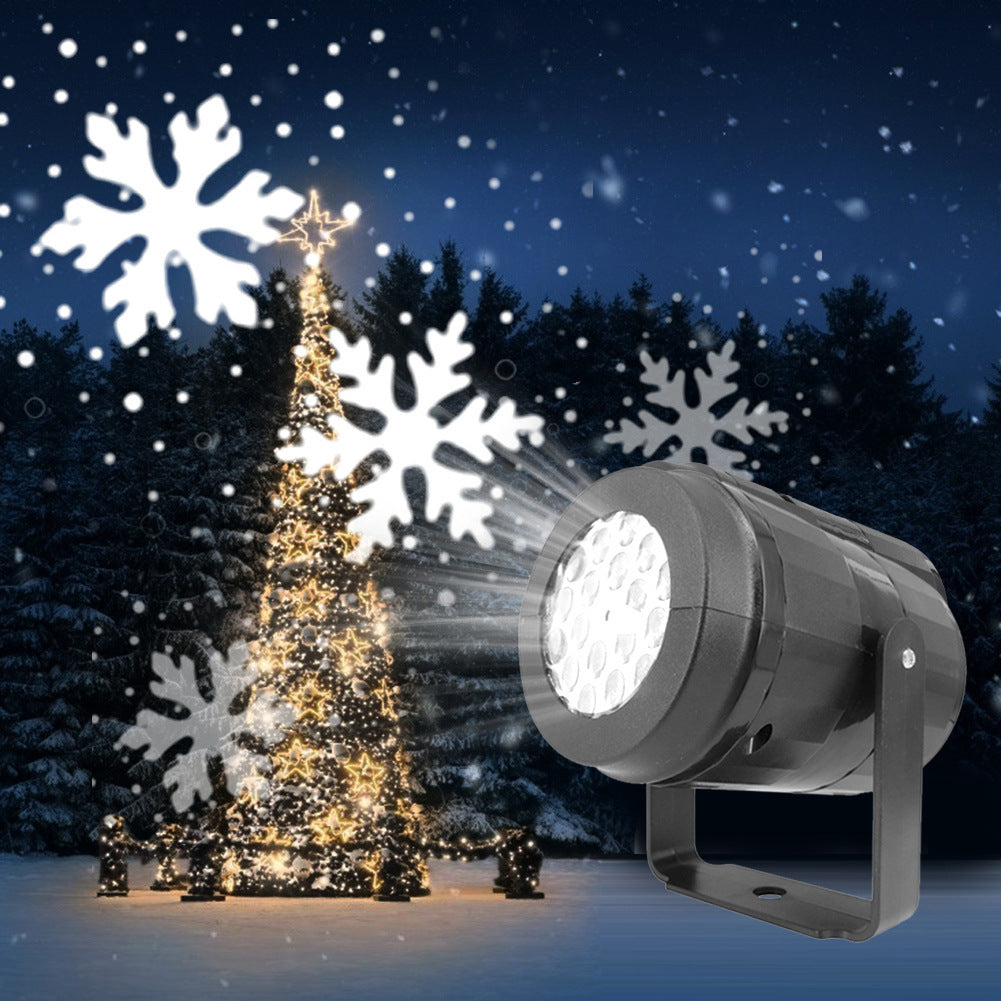 Snowflake Projector Light – LED Rotating Christmas Party Decor