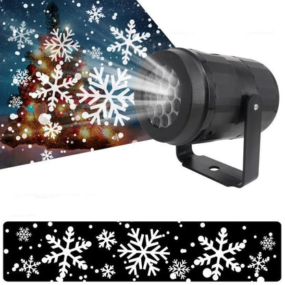 Snowflake Projector Light – LED Rotating Christmas Party Decor