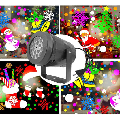 Snowflake Projector Light – LED Rotating Christmas Party Decor