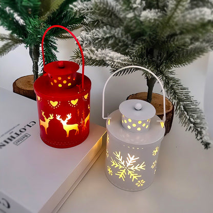 LED Christmas Candle Lantern – Nordic Holiday Decoration